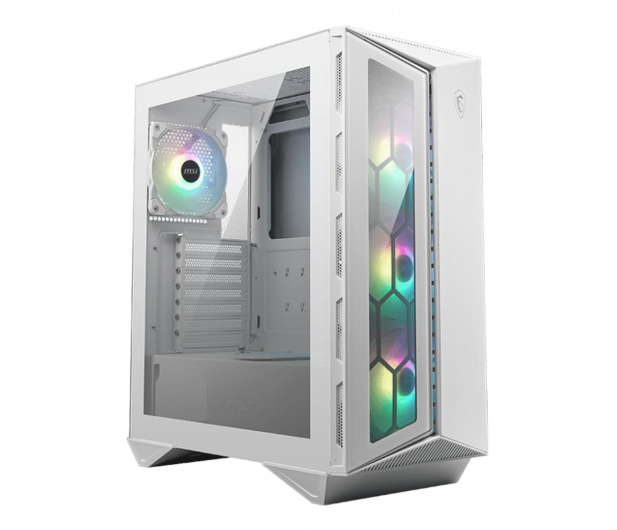 MSI MPG GUNGNIR 110R szkło hartowane, 2xUSB biała MPG GUNGNIR 110R WHITE - 738646 - zdjęcie
